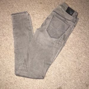 American eagle outfitter gray jeggings
